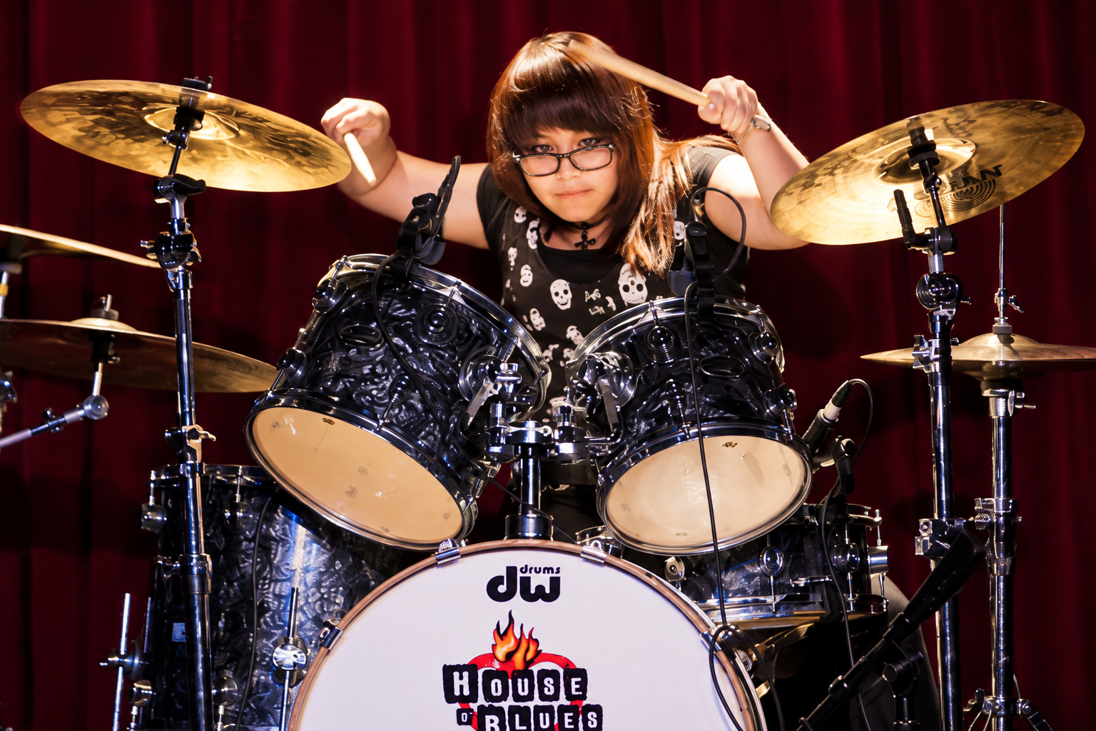 Drummer performing on stage · MBMS archive